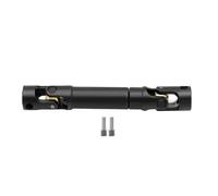 RC Car Models Parts For Axial For SCX10 For Gladiator YK4082 For TRX4 TF2 D110 1/10 Internal Spline Drive Shaft Universal Joint Driveshaft Metal RC(Black,L75MM)