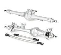 RC Car Models Parts For Axial For Scx10 Ii Vs4-10 F10T 1/10 Aluminum Alloy Front Rear Straight Axle Set All Inclusive Assembly RC Crawler Parts(Silver,1 set)