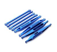 RC Car Models Parts For Losi For LMT 4WD 1/8 Metal Upper And Lower Chassis Link Set Solid Axle Monster Truck RC Car Upgrade Parts Accessories(Blue,1 set)