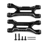 RC Car Models Parts For Losi Micro-B 2Wd For Buggy 1/24 2Pcs Aluminum Alloy Front Lower Arms Upgrade Accessories Repair Spare Toy Models(Black)