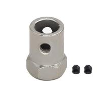 RC Car Models Parts For Metal Hexagon Coupler Electroplating Hard Tire Connector Coupling Reduced Motor Shaft Robot For Smart Wheel(4mm)