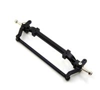 RC Car Models Parts For Tamiya Tractor Head 1/14 No-Power Axle With Metal Steering Front Modification DIY Spare Parts Toy Models(Black)