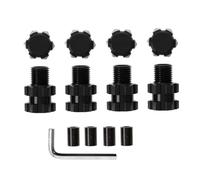 RC Car Models Parts For Traxxas For Maxx 8956 1/10 Metal 17mm Splined Wheel Hex Hub Extended Adapter RC Car Upgrade Parts(Black)