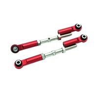 RC Car Models Parts For Traxxas For Slash For Rustle 3644 3643 5539 Hard Steel Front For Up Down Rear Ajustable Turnbuckles Camber Link Steering Link(Red,Front lower)