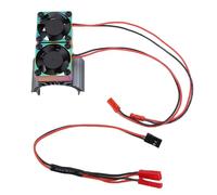 RC Car Motor Double Cooling Fan Heatsink 36mm Replacement for 380 540 550 3650 3660 3674 Motor DC 7V High Rotation Speed (Colorido gris)