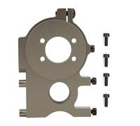 RC Car Motor Mounting Holder for 1/8 Nitro Electric Conversion, CNC Machined Metal Bracket with Oxidised Finish, Compatible with Kyosho HSP HOBAO RC Cars (Titanium gray 8487A)