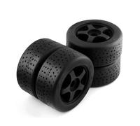 RC Car Parts Compatible With Arrma For Infraction For Felony For Limitless RC Car Part 4pcs 5-Spoke 100x42mm 42/100 Tire Tyre 17mm Wheel Hex(Black)