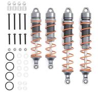 RC Car Parts Compatible With ARRMA For Kraton 1/8 RC Car Upgrade Modification Parts 4pcs 110mm 135mm Metal Oil Shock Absorber Damper(Grey)