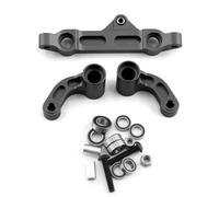 RC Car Parts Compatible With Arrma For KRATON For Outcast 8S 1/5 RC Car Upgrade Modification Parts Accessories Metal Steering Assembly(Black)