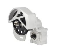 RC Car Parts Compatible With Axial AX-10 SCX-10 VS4-10 1/10 RC Car Crawler Car Upgrade Parts Complete Metal 3-Gear Transmission Gearbox(Silver)