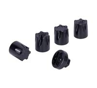 RC Car Parts Compatible With Axial For SCX10 D90 For TRX4 TF2 CC01 For Capra VS4-10 1/10 RC Crawler Car Parts 4pcs Wheel Rim Center Cap Cap M4 Nut(Black)