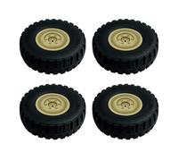 RC Car Parts Compatible With LDRC LD-P06 LD P06 For Unimog 4pcs Wheel Tire Tyre 1/12 RC Truck Car Spare Parts Accessories(Yellow)