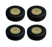 RC Car Parts Compatible With LDRC LD-P06 LD P06 For Unimog 4pcs Wheel Tire Tyre 1/12 RC Truck Car Spare Parts Accessories(Yellow)