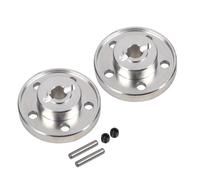 RC Car Parts Compatible With Tamiya CW-01 Lunch Box BlackFoot Frog Midnight Pumpkin 1/10 RC Car Upgrade Parts 2pcs Aluminum Alloy Wheel Hub(Silver)