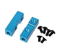 RC Car Parts Compatible With Tamiya Grasshopper For Hornet Blackfoot CW01 Wild DF02 DT02 RC Car Upgrade Parts Aluminum Servo Stays Mount(Blue)