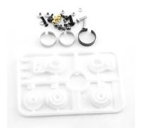 RC Car Parts Compatible With Tamiya XV01 XV02 For TT02 TYPE-S TD2 M05 TB-03 1/10 RC Car Parts Metal High Torque Servo Saver Servo Arm 51000 50473(White)