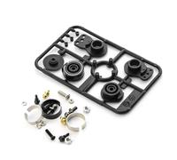 RC Car Parts Compatible With Tamiya XV01 XV02 For TT02 TYPE-S TD2 M05 TB-03 1/10 RC Car Parts Metal High Torque Servo Saver Servo Arm 51000 50473(Black)