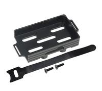 RC Car Parts Compatible With TRX4-M For Bronco For Defender 1/18 RC Crawler Car Upgrade Parts Aluminum Battery Tray With Tie Strap(Black)
