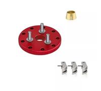 RC Car Parts Compatible With TRXS For Nitro For Slash For Rustler 4146 3281 RC Car Upgrade Parts Accessories Metal Flywheel Clutch Bell Set(Red)
