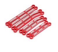 RC Car Parts Compatible With Trxs For TRX4M For Bronco For Defender 1/18 RC Crawler Car For Model Parts Metal Linkage Tie Link Rod Kit Heightened(Red)