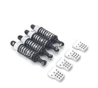 RC Car Parts Compatible With WPL For MN For Henglong C14 C24 D90 D91 4x4 1/16 1/12 Rc Remote Control Car 4 Pcs/set Oil Filled Type Shock Absorber(White)