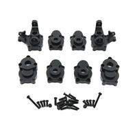 Rc Car Parts For Absima CR1.8 For Yucatan CR3.4 For Sherpa For YK4082 YK4102 For Khamba 1/8 1/10 Metal Front Rear Portal Axle Gear Housing RC Car Upgrade Parts(Black)