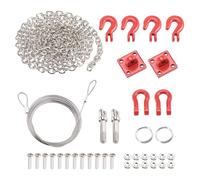 RC Car Parts For Axial For Scx10 For Wraith D90 For Tamiya For Traxxas 1/10 RC Crawler Car Parts Trailer Hook Tow Chain Shackle Bracket