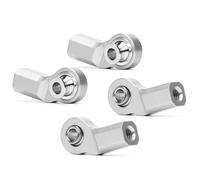 RC Car Parts For Axial For Traxxas For Trx4 For Tamiya 1/10 Aluminium Alloy M3/M4 Bent Pivot Rod End Width Balls RC Crawler Car Parts Accessories(M3 6)
