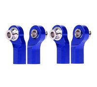Rc Car Parts For Axial For Traxxas For Trx4 For Tamiya 1:10 RC Crawler Car Parts M3/M4 Bent Pivot Rod End Width Balls Decoration Modification RC Car Accessories(Blue,M4)