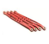Rc Car Parts For Axial For Wraith 90018 1/10 Replacement RC Car Accessories Metal Upper Lower Suspension Shift Link Rod Linkage RC Crawler Car Upgrade Parts(Red,Lower)