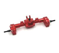Rc Car Parts For FMS For FCX24 Replacement Metal Portal Axle Complete Front And Rear Axle 1/24 RC Car Upgrade Parts Modification Accessories(Red,Rear)