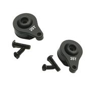 RC Car Parts For Futaba For Sanwa For Tactic For Acoms For Tamiya 15mm Single Hole 25T Adjustable Metal Servo Arm 1/10 Replacement rc cars Truck Model Parts(Black)