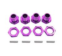 RC Car Parts For HPI For HSP For Losi For Axial For Kyosho For Tamiya 81011 1/8 M17 17mm Wheel Hex Hubs Adapter Nut Pin Anti-Dust Cover RC Model Car Parts(Purple)
