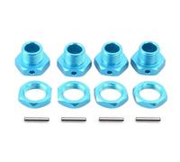 RC Car Parts For HPI For HSP For Losi For Axial For Kyosho For Tamiya 81011 1/8 M17 17mm Wheel Hex Hubs Adapter Nut Pin Anti-Dust Cover RC Model Car Parts(Blue)