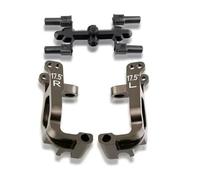 RC Car Parts For Kyosho For MP9 MP10 1/8 rc cars Upgrade Parts Accessories 2pcs Metal 17.5 Degrees C-Hub Carrier Caster Block IFW474