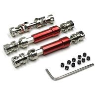 Rc Car Parts For MN G500 For MN86 MN86S MN128 MN86K MN86KS 3pcs Metal Drive Shaft CVD Driveshaft 1/12 RC Car Upgrade Parts Modification Car Accessories(Red)