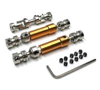 Rc Car Parts For MN G500 For MN86 MN86S MN128 MN86K MN86KS 3pcs Metal Drive Shaft CVD Driveshaft 1/12 RC Car Upgrade Parts Modification Car Accessories(Yellow)