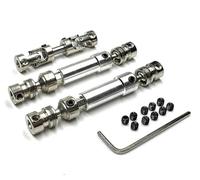 Rc Car Parts For MN G500 For MN86 MN86S MN128 MN86K MN86KS 3pcs Metal Drive Shaft CVD Driveshaft 1/12 RC Car Upgrade Parts Modification Car Accessories(Silver)