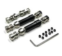 Rc Car Parts For MN G500 For MN86 MN86S MN128 MN86K MN86KS 3pcs Metal Drive Shaft CVD Driveshaft 1/12 RC Car Upgrade Parts Modification Car Accessories(Black)
