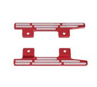 Rc Car Parts For MN82 LC79 MN78 1/12 Aluminum Side Pedal Modification Left Right Foot Pedals RC Crawler Car Replacement Upgrade Parts Car Accessories(Red)