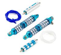 Rc Car Parts For Scx10 For Wraith For Capra For Rr10 For Trx4 1/10 RC Oil Piggyback Shock Absorber With Remote Reservoir Adjustable 70-123mm RC Crawler Parts(80mm)