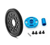 RC Car Parts For Tamiya For TT02 1/10 Metal 63T 64T 66T 68T 71T 54500 Spur Gear And Gear Mount High Speed Gear Set Replacement rc cars Upgrade Parts(63T)