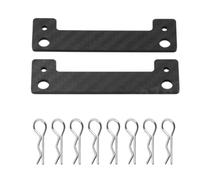 Rc Car Parts For Tamiya For TT02 For TT01 1/10 Carbon Fiber Body Posts Magnet Fixed Mount Bracket With Clips RC Car Upgrade Accessory