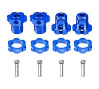 Rc Car Parts For Traxxas For E-Revo For Revo 3.3 For E-Maxx For Summit For T-Maxx For Slayer Pro 4X4 1/10 RC For Monster Truck Car Parts 17mm Splined Wheel Hex Hub Nut(Blue)