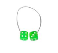 RC Car Parts For TRX4 For TRX6 For SCX10 III For Capra VS4-10 TF2 GEN8 BRX01 CC02 D90 1/10 Scale Fuzzy Dice Mirror Hanging Accessories RC Car Crawler Rig(Green)