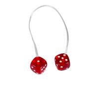 RC Car Parts For TRX4 For TRX6 For SCX10 III For Capra VS4-10 TF2 GEN8 BRX01 CC02 D90 1/10 Scale Fuzzy Dice Mirror Hanging Accessories RC Car Crawler Rig(Red)