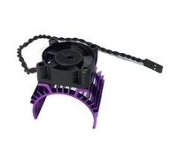 Rc Car Parts For Wltoys 124017 124016 RC Car 540 550 3650 3660 3665 Brushless Electric Motor Cover HeatSink Cooling Fan Parts Refit RC Car Accessories(Purple)