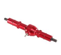 Rc Car Parts For WPL C14 C24 C34 C54 C74 B16 B36 For Fayee For JJRC 1/16 Six Wheel Drive RC Car Accessories Metal Front Middle Rear Axle Assemblies Parts(Red,Rear axle)