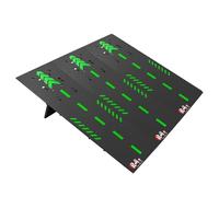 RC Car Ramp Jumping Takeoff Obstacle for 1/12 1/14 1/16 1/18 1/24 Scale Car | RC Ramp Portable Foldable High-strength Plastic Stunt Playset Accessories for Remote Control Model Car Truck, Black 3 Boards