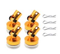 RC Car Repair Kit For Tamiya For Tt01 For Tt02 1/10 Rc Car Drift Shell Stealth Body Post With Contact Column Upgrade Modify Parts(Yellow)